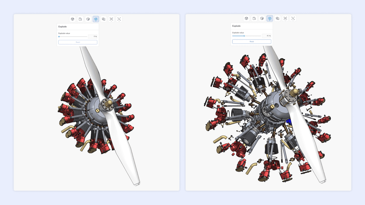 Fig.1. The exploded view mode demonstration