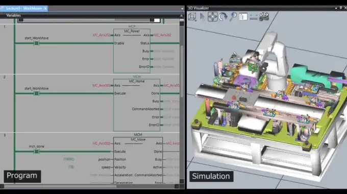 OMRON: STEP for virtual factory simulation