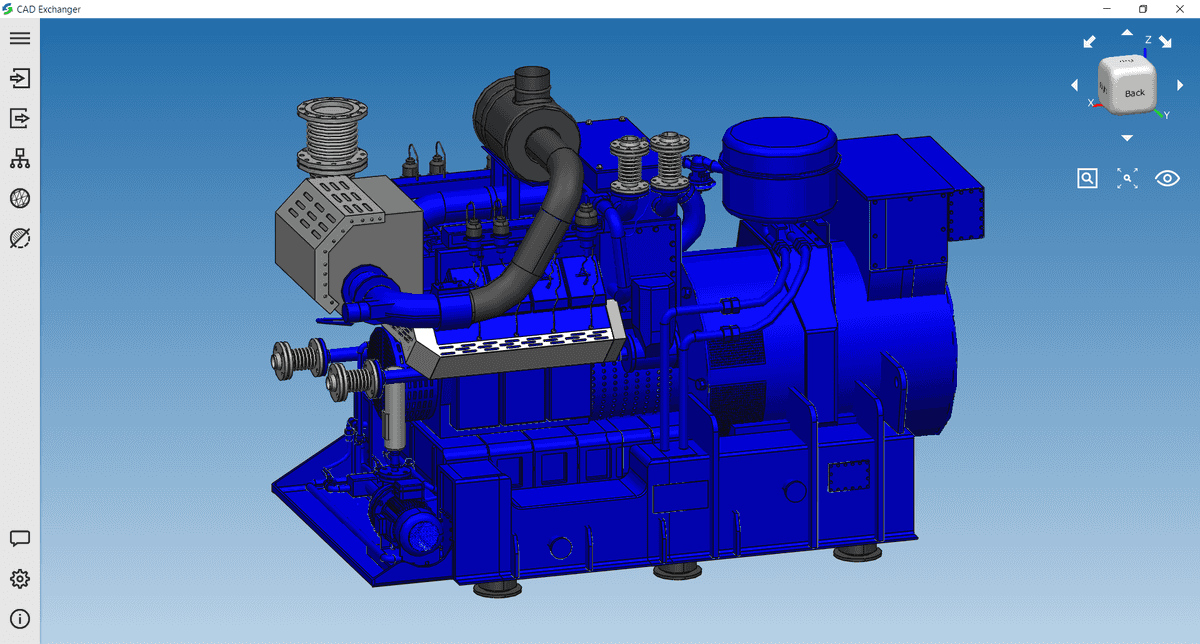 Industrial engine model