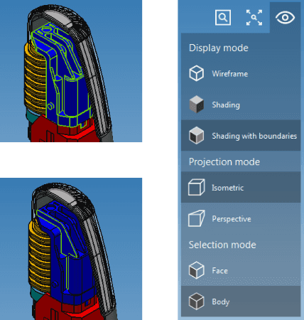 Finer grain selection modes for B-Reps – bodies and faces