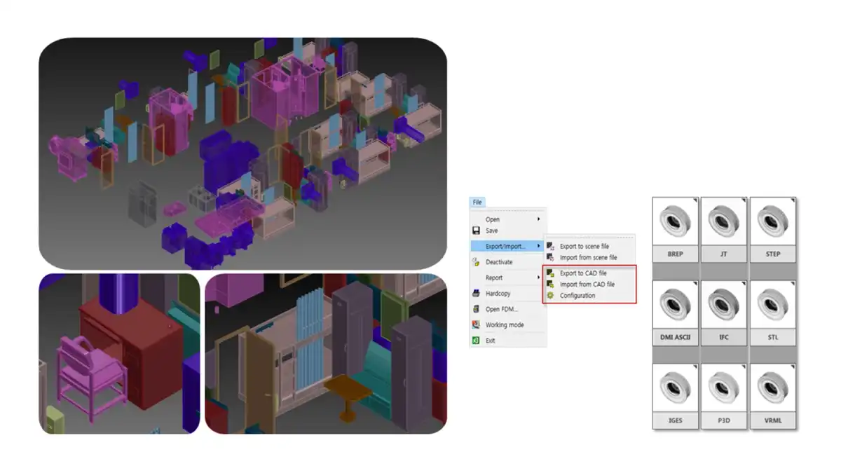 Export/import features in SENER’s FORAN System made with CAD Exchanger API