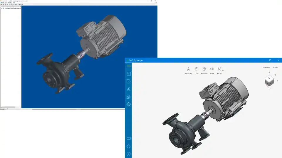 Autodesk Inventor 3D model read in CAD Exchanger GUI