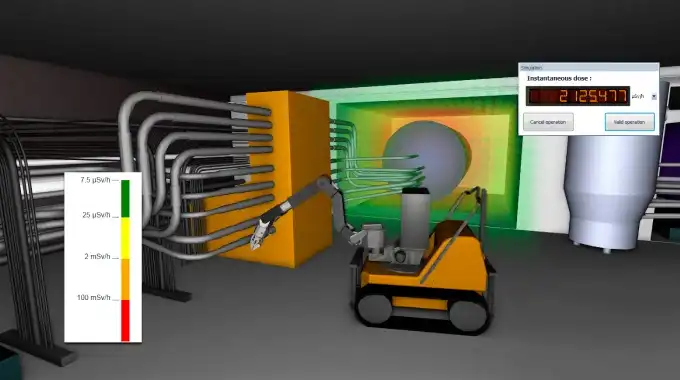 Cyclife DS and CAD Exchanger SDK: STEP for nuclear intervention simulation