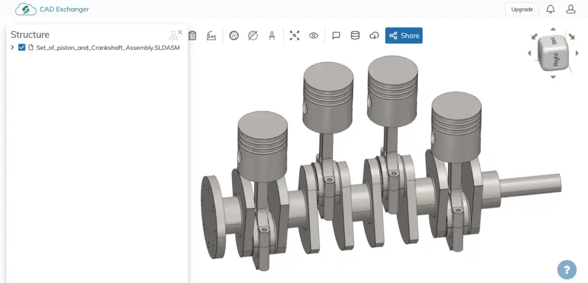 Fig. 1. Piston-and-crankshaft assembly