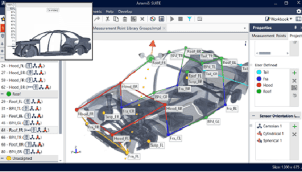 CAD model measurement with ArtemiS SUITE