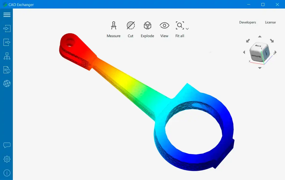 Fig. 5. Mesh with per-vertex colors