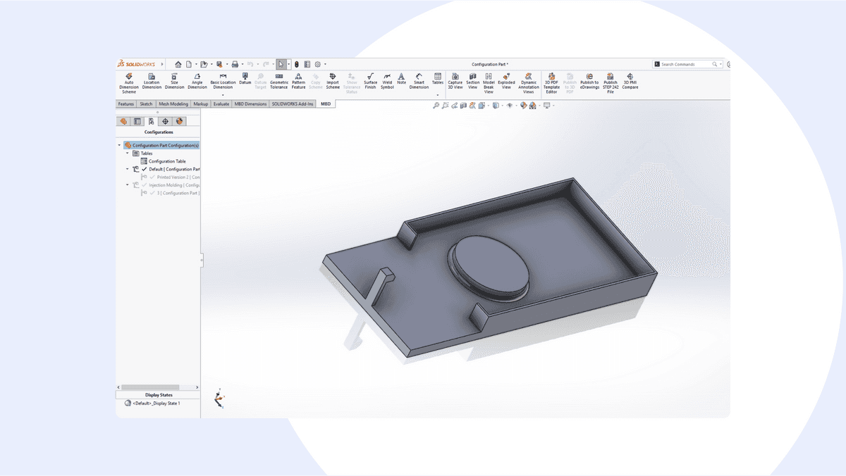 Configurations centralize diverse design versions in one file, negating the need for individual files