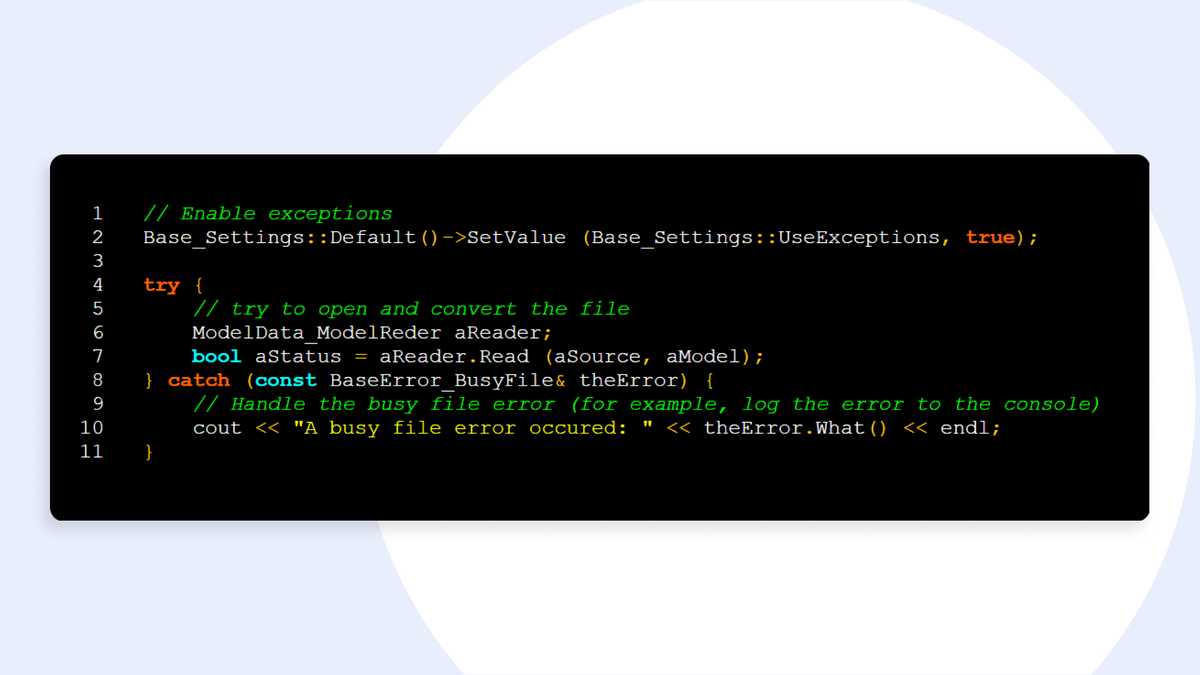 Busy model notification