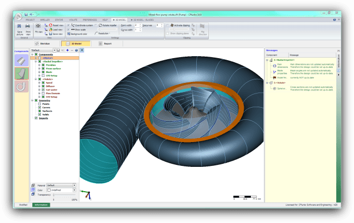 CAD Software interface