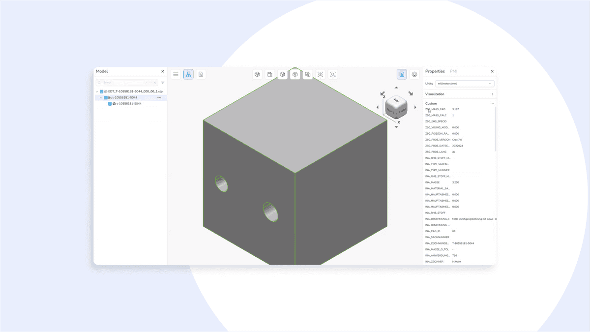 Additional custom properties in STEP