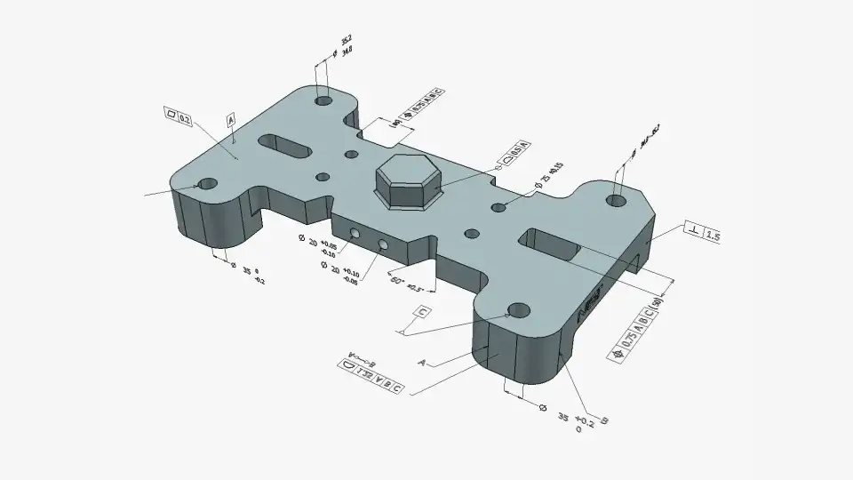 Product and manufacturing information (PMI) in 3D CAD visualization 