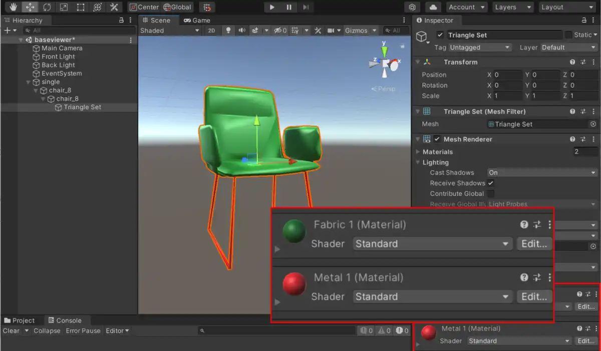 Import of FBX file with multiple materials assigned to different regions of a single mesh