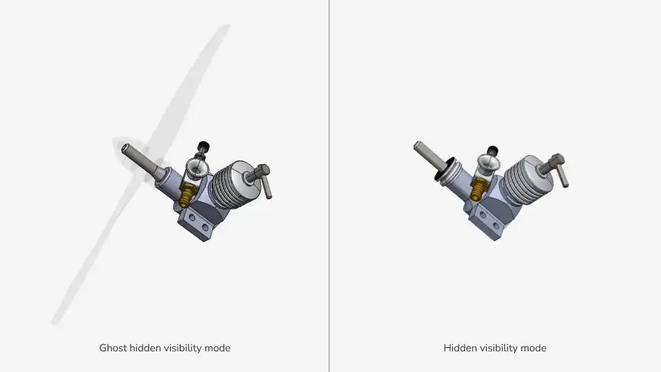 Ghost and invisible hidden modes