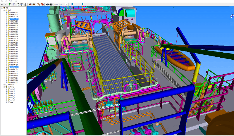 Fig. 3. Uljanik adopts CAD Exchanger SDK to read and write 3D models in its flagship product