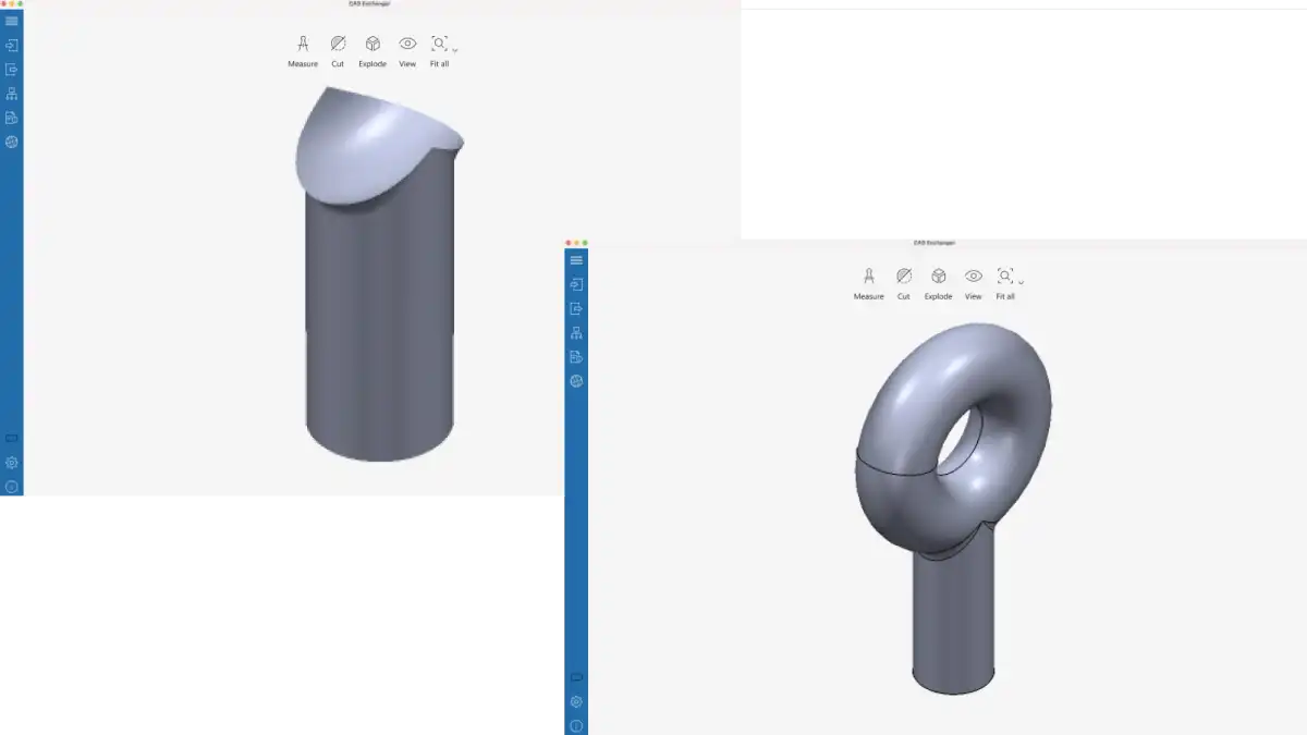 Parasolid surfaces of revolution support in CAD Exchanger