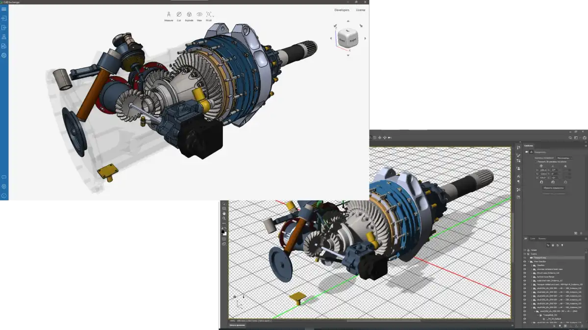 U3D export in CAD Exchanger